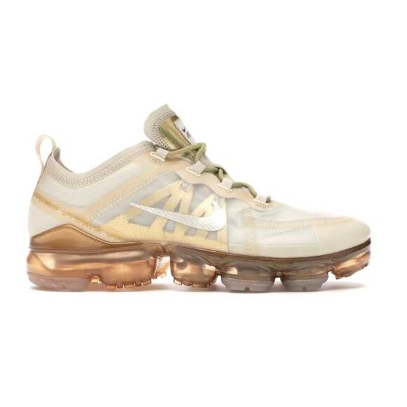 NWOB NIKE Air VaporMax 2019 'Cream Light Bone' Running Shoes Size 8